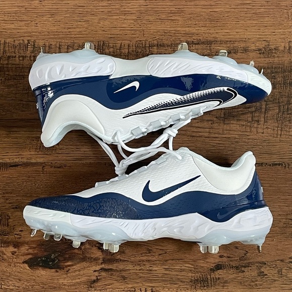 Nike Alpha Huarache Elite 4 Low ‘White Navy’ (size mens 14) - Picture 2 of 6